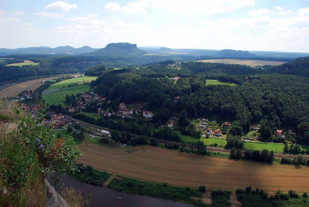 Blick zum Lilienstein